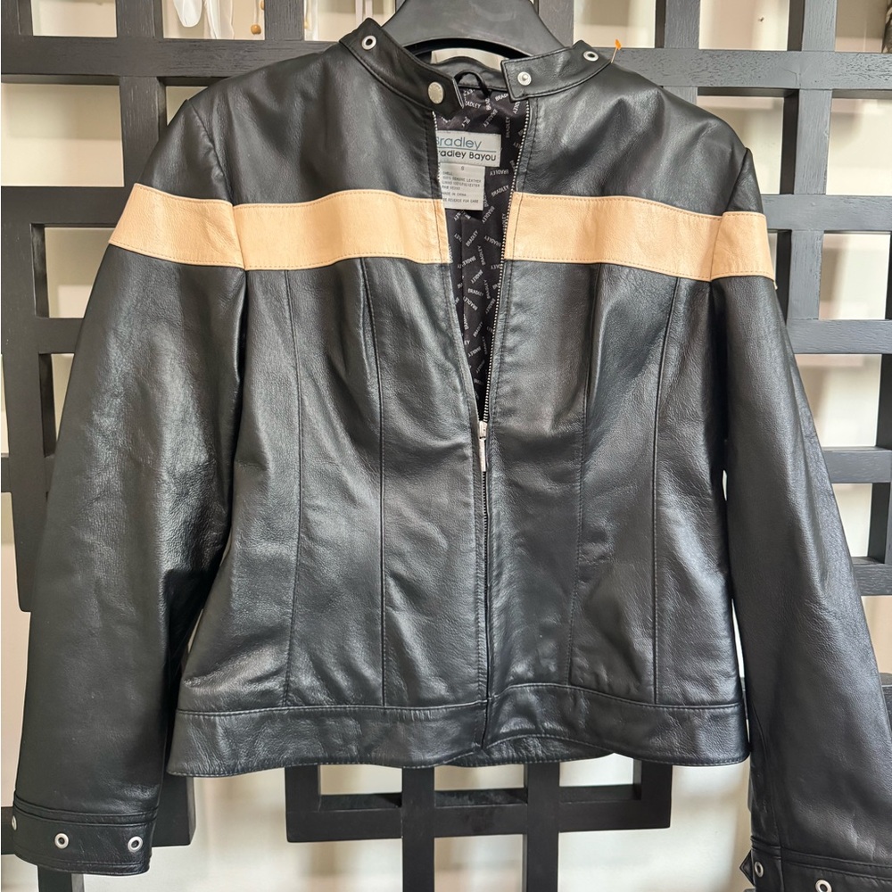 SALE!! Vtg. Bradley Bayou 90s Leather Biker Jacket